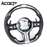 Volant de course en fibre de carbone LED personnalisé compatible avec BMW F12 F10 F18 M5 M6 F11 F30 F35 F36 F20 F21, convertible