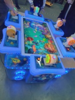 Machine de jeu de pêche à pièces pour 6 personnes Machine d'amusement de jeu d'arcade de poisson à haut profit pour FEC