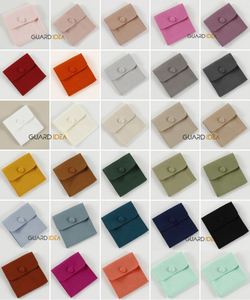 Nouvelle Pochette à Bijoux en Velours, Sac de Rangement en Velours pour Bijoux avec Bouton Pression - Product Image 6