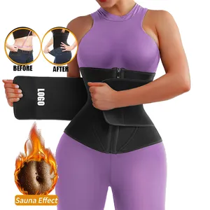 Grosir Terjangkau Plus Ukuran Private Label Neoprene Pinggang Pelatih Slimming Belt Wanita Pinggang Pemangkas Sabuk Pinggang Mendukung Pembentuk