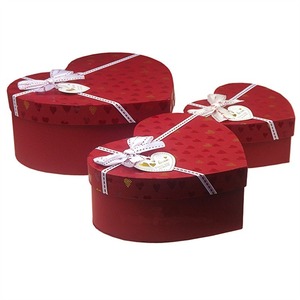 Valentine's Day <b>Heart</b> <b>Shaped</b> Gift Boxes Set with Ribbon Nested Paper Boxes for <b>Chocolate</b> Jewelry Wedding - Product Image 3