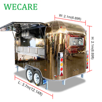 Wecare Mobile Fast Hot Dog Food Truck Van caravane Drink Cart Traiteur Concession Remorque avec équipements de cuisine complets