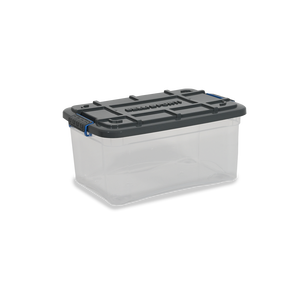 Caja de Almacenamiento Sólida de 10L, Material PP, 370x255x170mm, Moldeada por Inyección con Tapa, Diseño Versátil - Product Image 1