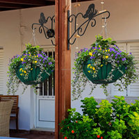 Support de Jardinière Murale en Métal Réglable pour Décoration Intérieure, Pot de Fleur