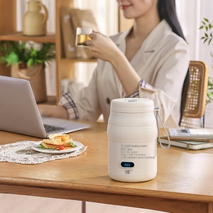 Hervidor Eléctrico Inalámbrico Portátil de Acero Inoxidable de 1.2L, Taza Termo con Control Remoto USB para Viajes, Hervidor de Agua con Temperatura Constante - Product Image 3