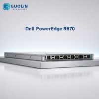 Serveur en rack reconditionné pour entreprise avec 128 Go de DDR5, 8 SSD NVMe, serveur en rack Dell PowerEdge R670 1U, processeur Intel Xeon 3,4 GHz