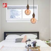 Lustre moderne en aluminium soufflé à la main, support de lampe E27 de luxe, lampe suspendue, bureau, ampoule suspendue en métal