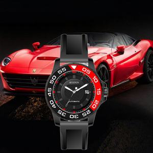 Montre de sport automatique pour homme de haute qualité avec boîtier en biocéramique OEM, lunette en acier inoxydable, mouvement 8215, étanche, analogique, verre, caoutchouc - Product Image 2