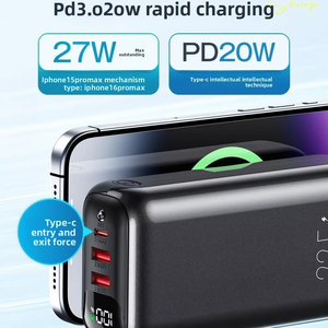 Banco de Energía Portátil de Alta Capacidad de 60.000 mAh con Entrada Micro USB 3A, Carga Inalámbrica y Salida Tipo C para Dispositivos Móviles - Product Image 6