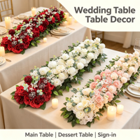 Rangée de fleurs artificielles en soie mélangée pour arche de mariage, toile de fond, réception, événement, fête, accessoire photo, vitrine, aménagement de magasin