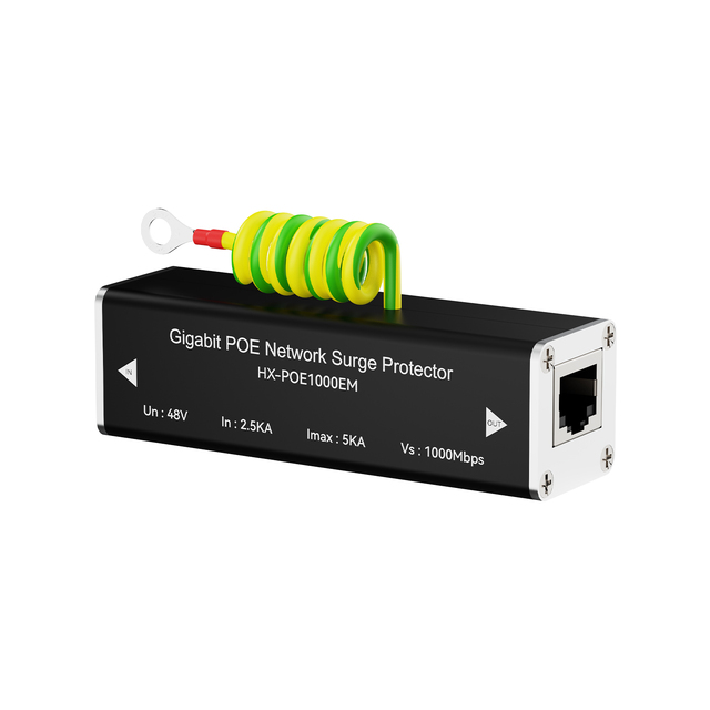 Desktop Interface POE Network 10/100/1000Mbps Gigabit Ethernet Signal Lan Rj45 1 Port Power Protector Lightning Arrester