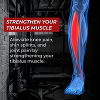Barre d'entraînement Tibialis pour l'entraînement de l'articulation de la cheville Tibialis assise Barre de tige portable réglable pour la salle de sport à domicile et l'usage professionnel