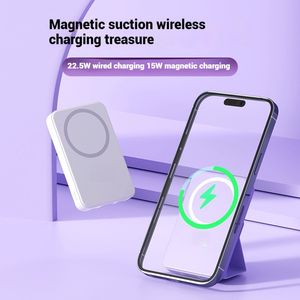 Banco de energía inalámbrico magnético de carga rápida PD 22,5 W con soporte seguro plegable y pantalla digital <span class=keywords><strong>PowerBank</strong></span> 10000mAh para iPhone - Product Image 5