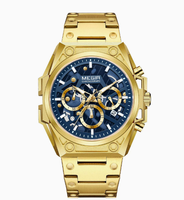 Montre à quartz pour homme Megir 4220 de haute qualité, luxe, entièrement mécanique, mouvement automatique à remontage manuel, étanche, lumineuse pour homme.