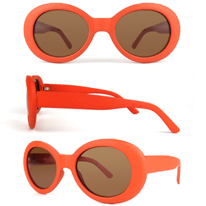 PC de moda gafas oval <span class=keywords><strong>kurt</strong></span> <span class=keywords><strong>cobain</strong></span> gafas de sol de color personalizado gafas de sol polarizadas gafas de 2020 - Product Image 5