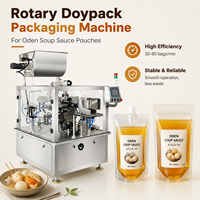 Machine d'emballage rotative automatique pour sachets stand-up, pour liquides, base de soupe Oden, base de soupe Hot Pot, machine de remplissage et d'emballage