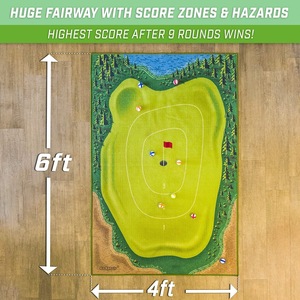 Outdoor Indoor Sports <strong>Casual</strong> <strong>Golf</strong> <strong>Game</strong> <strong>Set</strong> <strong>Golf</strong> Batting Mat - Product Image 2