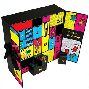 Caja <span class=keywords><strong>de</strong></span> Calendario <span class=keywords><strong>de</strong></span> Adviento <span class=keywords><strong>de</strong></span> Belleza <span class=keywords><strong>de</strong></span> 24 Días, Impresa Personalizada, Reciclable, Vacía para Rellenar, Empaque con Materiales Reciclados para Productos <span class=keywords><strong>de</strong></span> Pestañas - Product Image 5