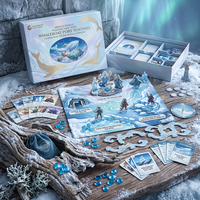 Настольная игра для карточных игр с прозрачными защитными вкладышами из сертифицированного FSC чистого материала, устойчивые к царапинам, для модифицированных игр, выдвижная коробка с вставкой