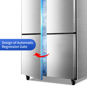 Stainless Steel Four Door Commercial Upright Refrigerator <b>Freezer</b> for Restaurant Kitchen - Yipomson Custom Factory Supply Four D - Product Image 4