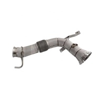 ING Downpipe en acier inoxydable à haut débit avec bouclier thermique pour BMW M135i F40 – Amélioration des performances à fixation directe – Vente en gros