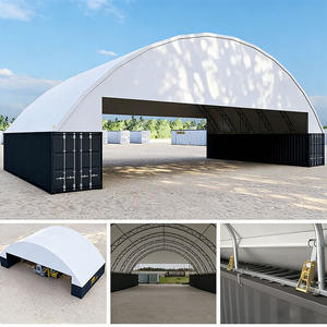 Carpas de Almacenamiento de Doble Estructura 40x40, Contenedor de Envío de PVC, Carpa Impermeable para Almacenamiento, Carpa para Almacén/Hangar - Product Image 4