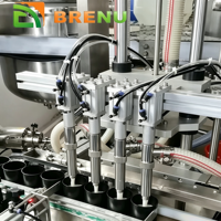 Machine automatique à pompe à piston quantitative à 8 têtes pour bouteilles en verre pour miel, pâte, beurre de cacahuète, savon liquide, produits chimiques