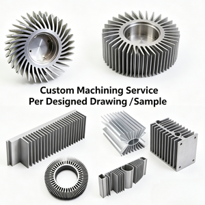 Factory Custom Aluminum Extrusion Profiles Heatsink Profile Round Radial Extruded Aluminum Radiator <b>Led</b> Heat Sink Extrusion - Product Image 1