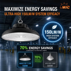 Sensor de Movimiento por Microondas ETL DLC SAA, Luz UFO Inteligente de 100W 150W 200W para Edificios Modernos y Centros de Exposiciones - Product Image 5