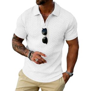 Camiseta Polo Casual para Hombre FOXA, Manga Corta, Transpirable, Texturizada, para Golf, Playa, Verano - Product Image 1
