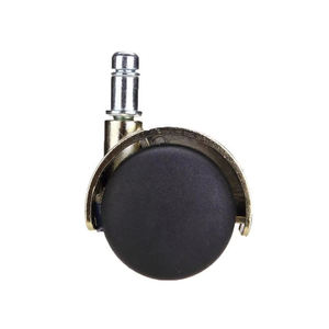 Roulettes pivotantes en nylon à double roue dorées écologiques de 50 mm, en acier réglable, silencieuses, charge maximale de 30 kg, pour meubles de bureau - Product Image 1