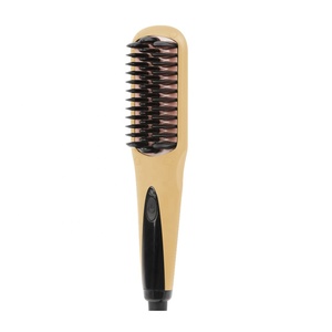 Profesional LED pantalla pelo eléctrico Styler rápido enderezar peine de pelo que labra la herramienta eléctrica plancha de pelo cepillo - Product Image 1
