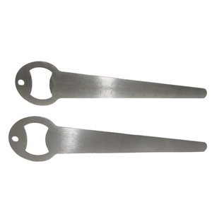 Abridor de botellas de acero inoxidable con regla, herramienta de cocina para abrir bebidas. - Product Image 1