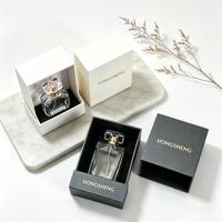 Boîte tiroir de luxe portable et écologique en EVA réutilisable pour emballage de parfum, coffret cadeau beauté haut de gamme personnalisable avec estampage à chaud