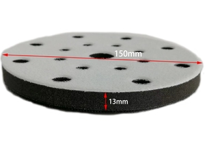 6inch 150mm 15 lỗ móc và vòng lặp miếng bọt biển mềm đệm giao diện Pad cho điện công cụ mài mòn đánh bóng Mài phụ kiện - Product Image 4