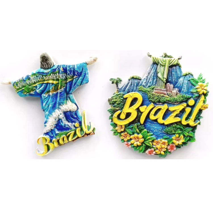 Rio de Janeiro Brasile Magnete Frigorifero Magnete Decorazione Adesivo Souvenir Resina Artigianato Lavagna Cucina