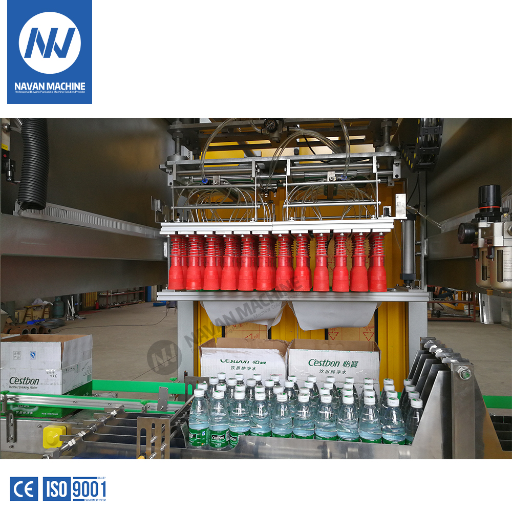 Full Automatic Liquor Packaging Line Dropoff Case Packer For PET To Carton