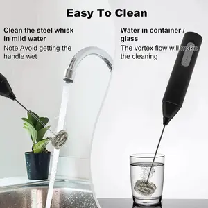 Portable USB Charging Handheld Milk Frother Battery Powered Coffee Milk Frother