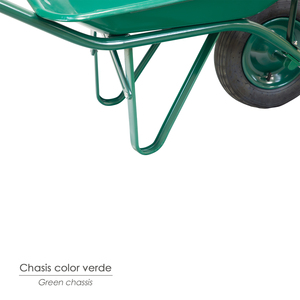 Carriola da Costruzione in Metallo Verde Smontabile - Product Image 4