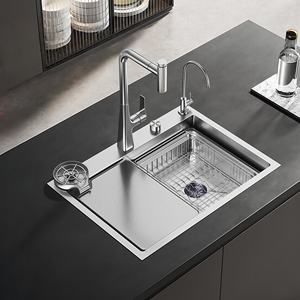 Large Single Bowl 304 Stainless Steel Sink Household Kitchen Dish Washing Sink Original Color Sink Drain <b>Basket</b> - Product Image 1