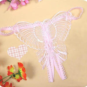 थोक महिलाओं की सेक्सी फीता मोती कम-वृद्धि थोंग पैंटी, ओटम बुना हुआ निलॉन जी स्ट्रिंग एशियाई शैली - Product Image 6