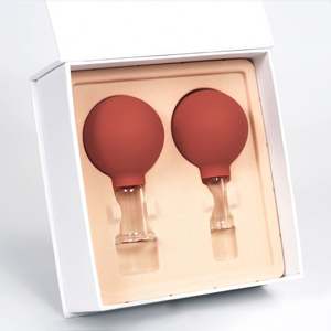 2 Cangkir Wajah Cupping Set Vakum Terapi Facial Bekam Mesin Kop Cangkir - Product Image 1