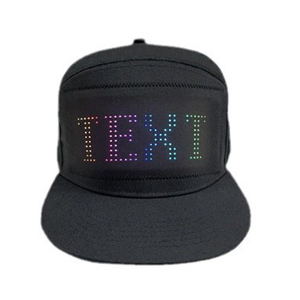 App Controlled Programmable Diy Display Divers Conceptions Intelligentes Montrant Led Light Up Cap Message Clignotant Lumineux Baseball Hat - Product Image 1
