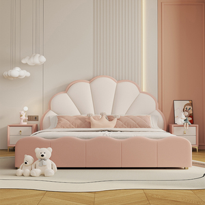 <span class=keywords><strong>Lit</strong></span> simple moderne et durable en bois massif pour garçons, <span class=keywords><strong>lit</strong></span> <span class=keywords><strong>de</strong></span> <span class=keywords><strong>princesse</strong></span> pour enfants, design en forme <span class=keywords><strong>de</strong></span> fleur, ensemble <span class=keywords><strong>de</strong></span> meubles <span class=keywords><strong>de</strong></span> chambre pour l'école et le parc - Product Image 4