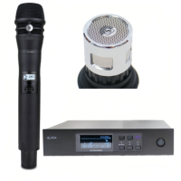 Système de microphone sans fil UHF KSM8, micro dynamique cardioïde portable, récepteur QLXD4, performance sur scène, diffusion en direct, conférence