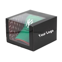 Casquette de baseball en carton ondulé personnalisée en Offre Spéciale boîte-cadeau emballage de chapeau en papier avec traitement de gaufrage par stratification brillante et mate