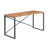 Bureau de style moderne TRIO Concord en bois d'acacia à bord naturel, pour usage commercial, mobilier d'extérieur, montage facile, fabriqué au Vietnam