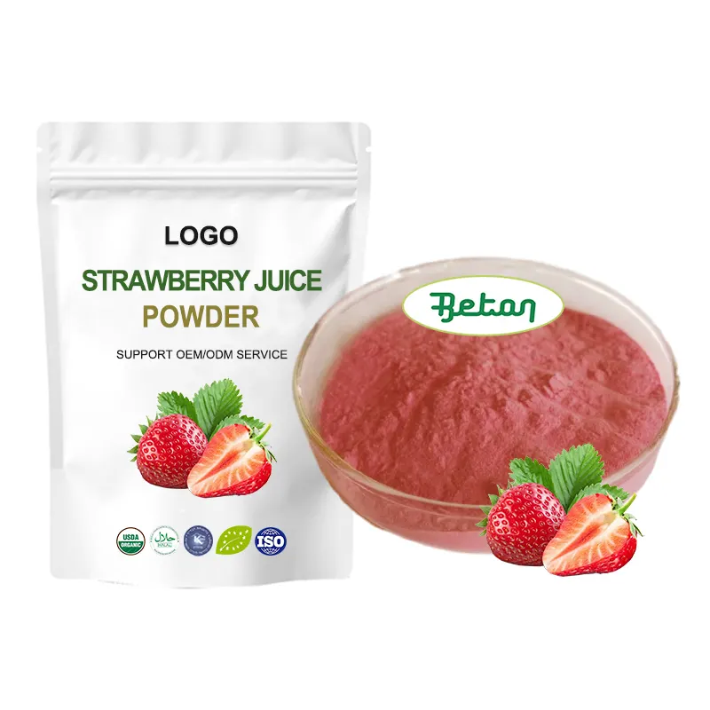 Großhandel Fabrik preis Bio-zertifiziertes gefrier getrocknetes Frucht-Erdbeer pulver