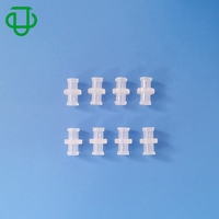 Raccord double femelle fileté PC Luer rotatif, en plastique, pour tuyau, avec connexion Luer Lock femelle, surface lisse NPT, résistant aux produits chimiques