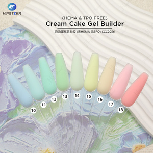 Gel de construction <span class=keywords><strong>semi</strong></span>-<span class=keywords><strong>permanent</strong></span> en crème, sans HEMA ni TPO, marque privée, gel de construction de couleur printemps en pot, auto-nivelant - Product Image 4